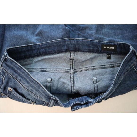 Bonobos B4133 Men's Sz 33x32 Dark Blue Premium Stretch Slim Fit Denim Jeans - Picture 3 of 13